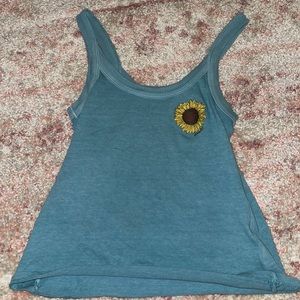 Blue and Sunflower Tank
